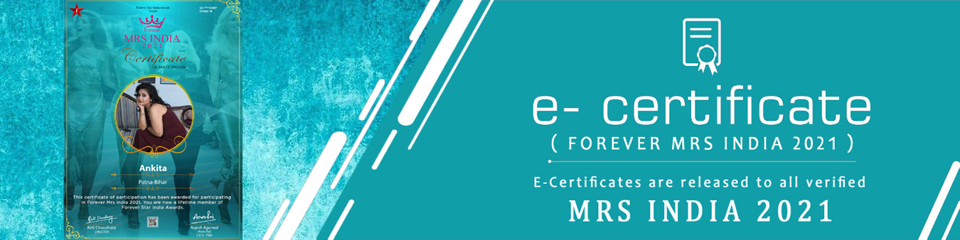 e-certificate Mrs India 2021